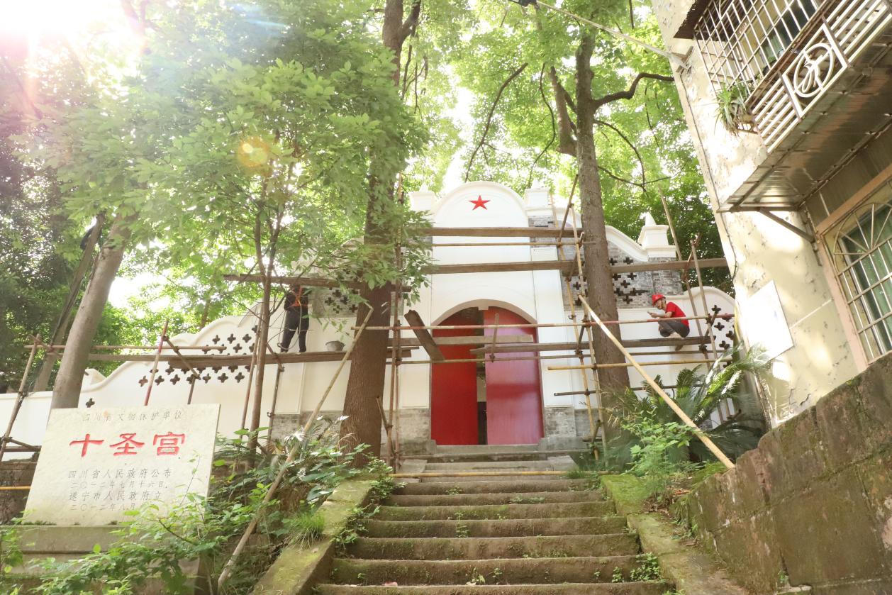 十圣宫修缮进入冲刺阶段 预计7月全面竣工